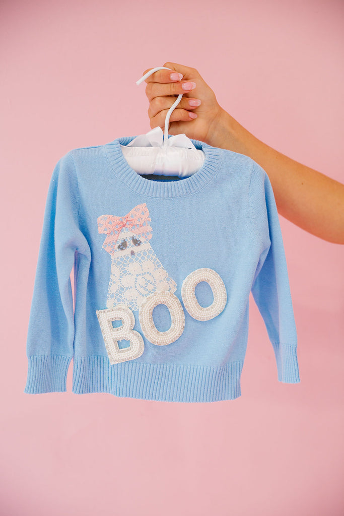 MINI KIDS GHOULS RULE BLUE SWEATER SWEATER Judith March   