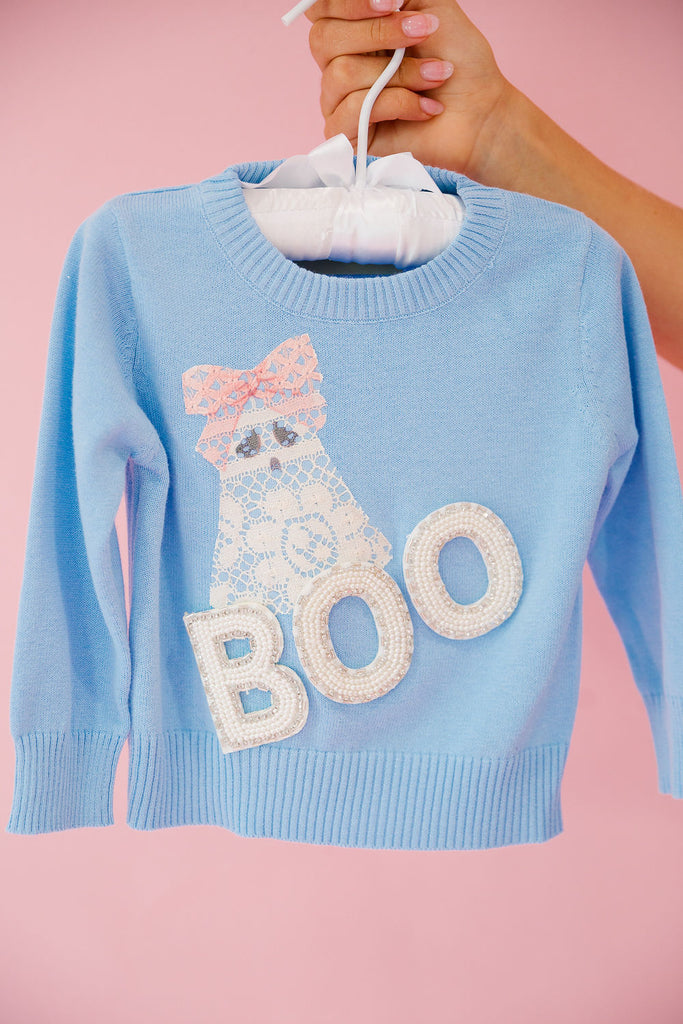 MINI KIDS GHOULS RULE BLUE SWEATER SWEATER Judith March 12-18M  