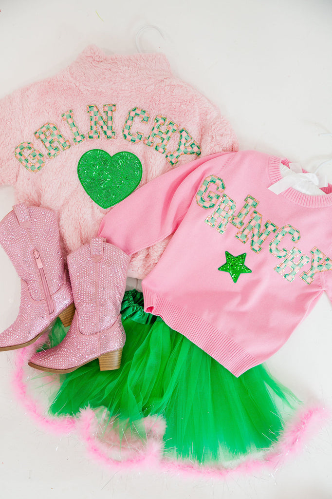 MINI KIDS GRINCHY PINK FUZZY SET SET Judith March   