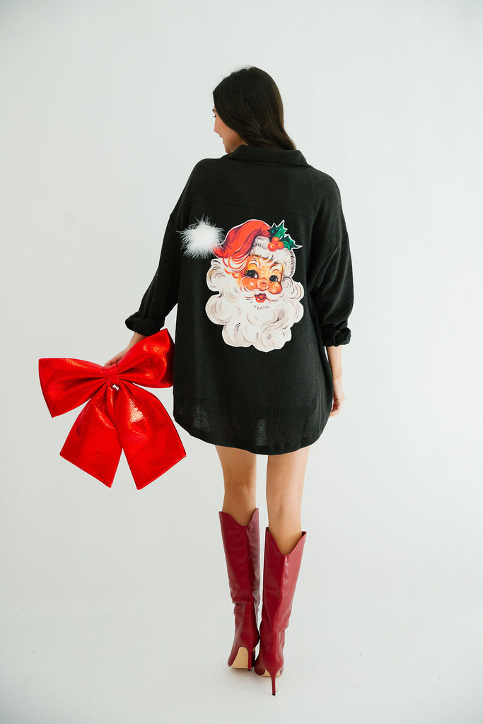 JOLLY SANTA BLACK SHACKET JACKET Judith March   