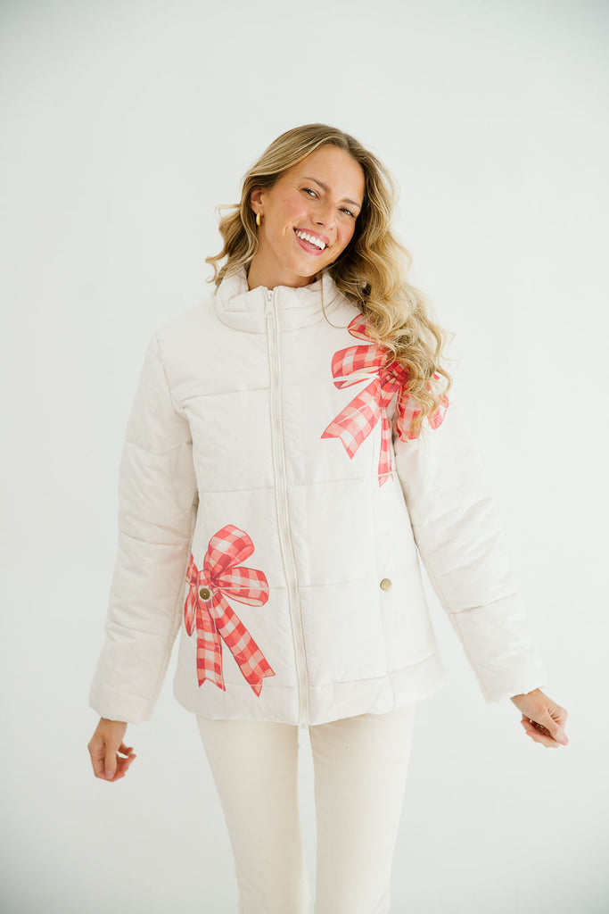 WRAP SEASON CREAM PUFFER JACKET JACKET Judith March   