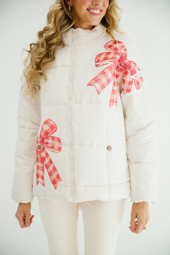 WRAP SEASON CREAM PUFFER JACKET JACKET Judith March   