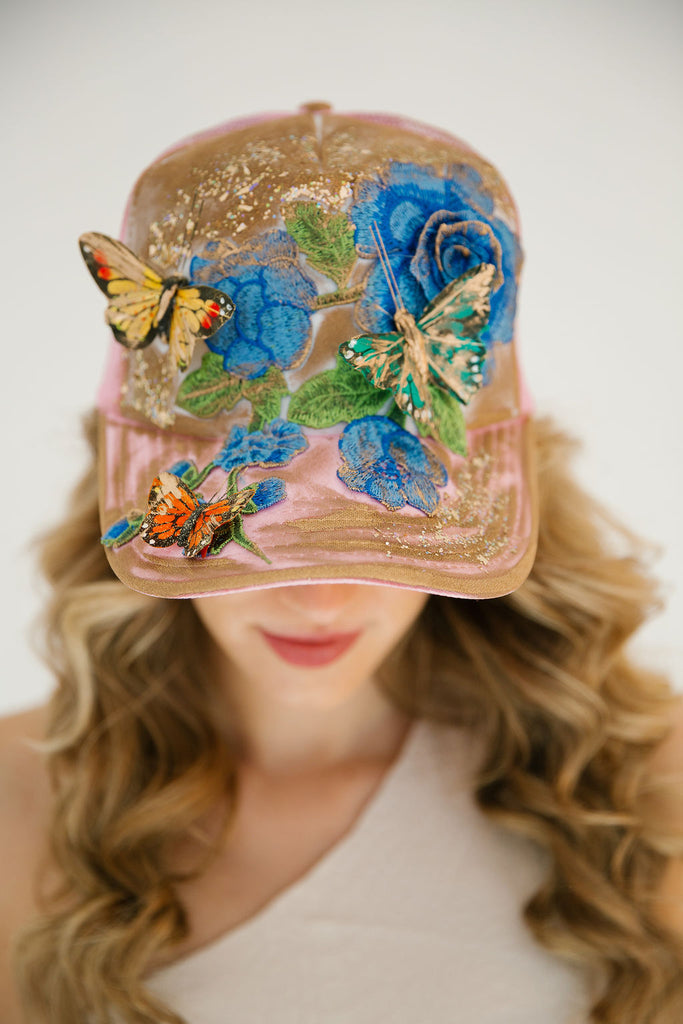 BUTTERFLY GARDEN TRUCKER HAT TRUCKER HAT Judith March