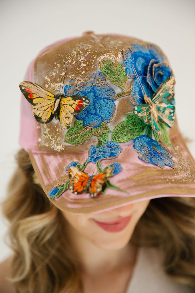 BUTTERFLY GARDEN TRUCKER HAT TRUCKER HAT Judith March