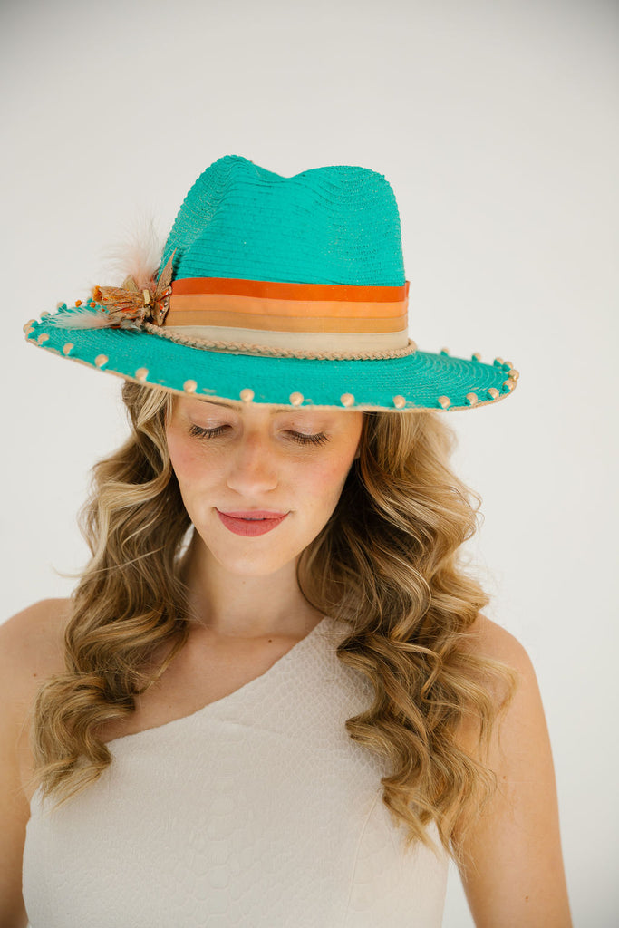 GOLDEN BUTTERFLY SUN HAT RANCHER HAT Judith March