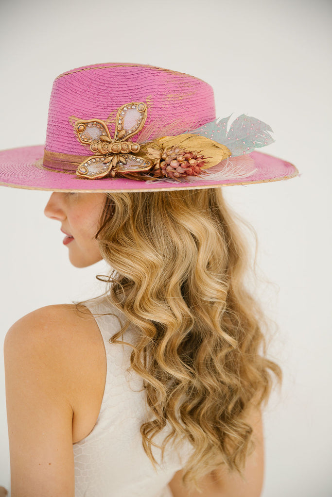 BUTTERFLY EFFECT SUN HAT RANCHER HAT Judith March