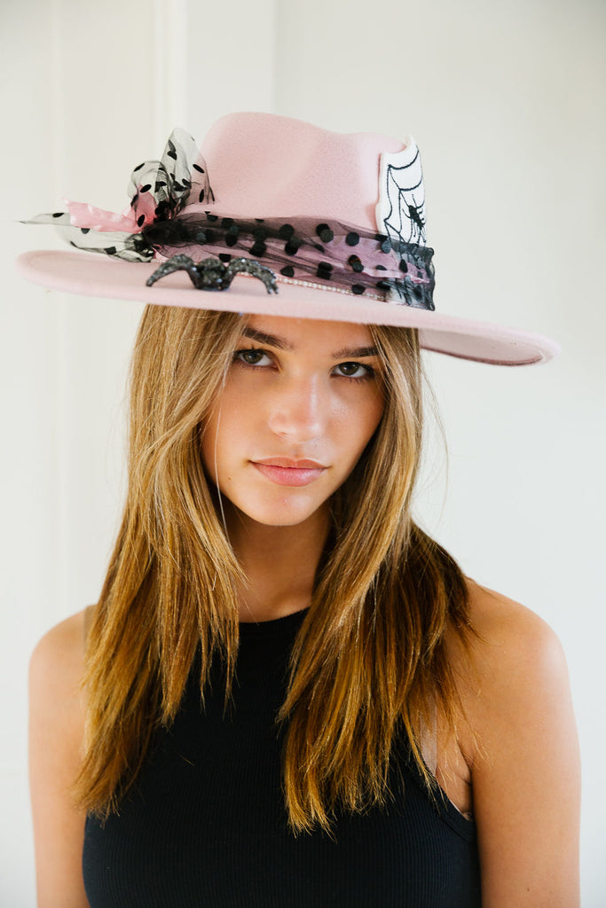 NIGHT CRAWLERS PINK RANCHER HAT HAT Judith March   