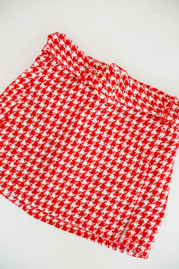 HOUNDSTOOTH HOLIDAY SKIRTS SKIRT Judith March   