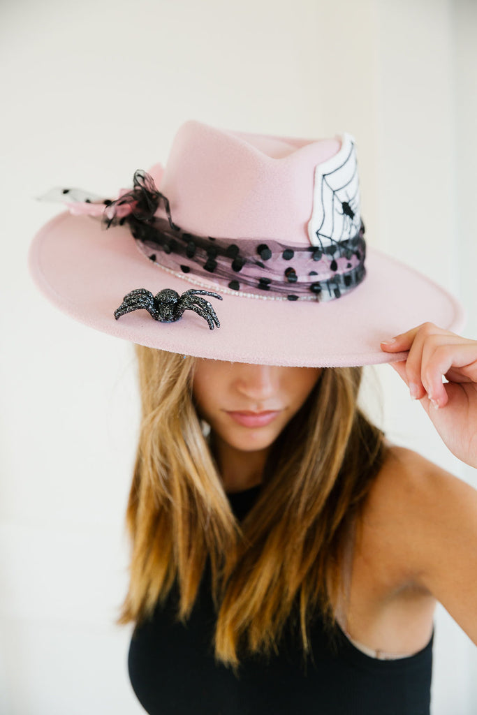 NIGHT CRAWLERS PINK RANCHER HAT HAT Judith March   