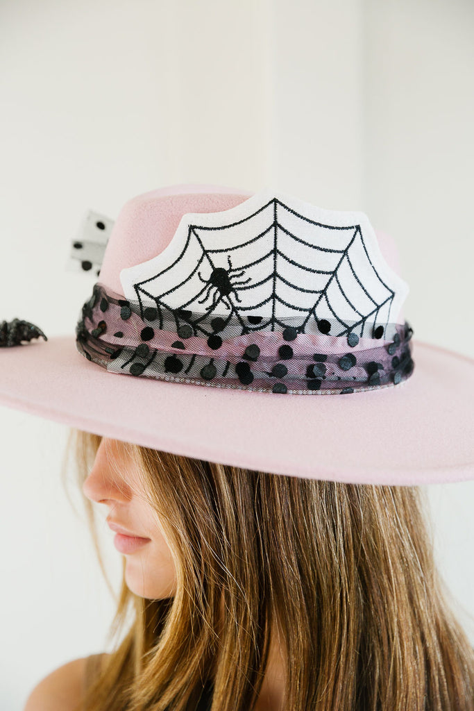 NIGHT CRAWLERS PINK RANCHER HAT HAT Judith March   