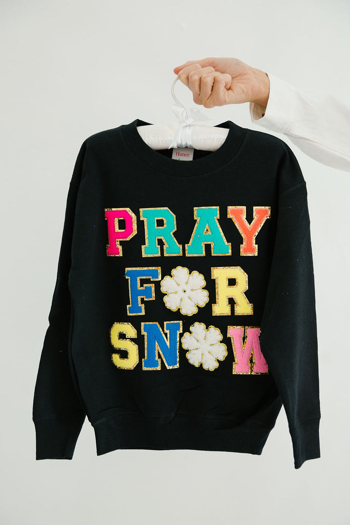 MINI KIDS PRAY FOR SNOW PULLOVER PULLOVER Judith March   