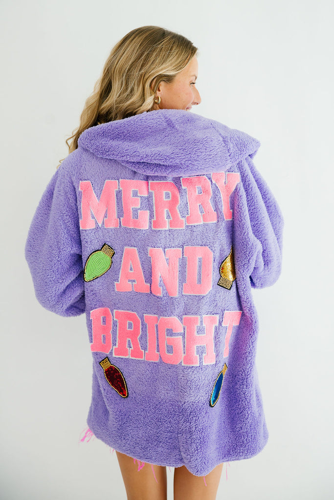 MERRY AND BRIGHT SHERPA COAT JACKET Judith March   