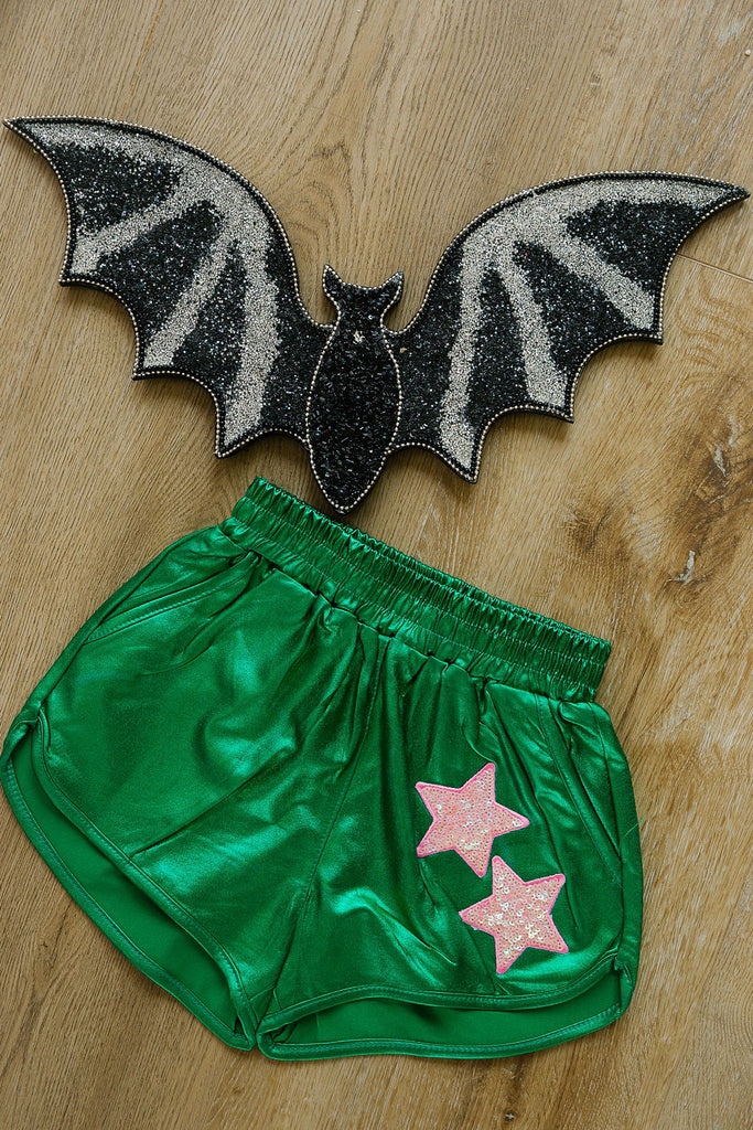 MINI KIDS GREEN STAR SHORTS SHORTS Judith March   