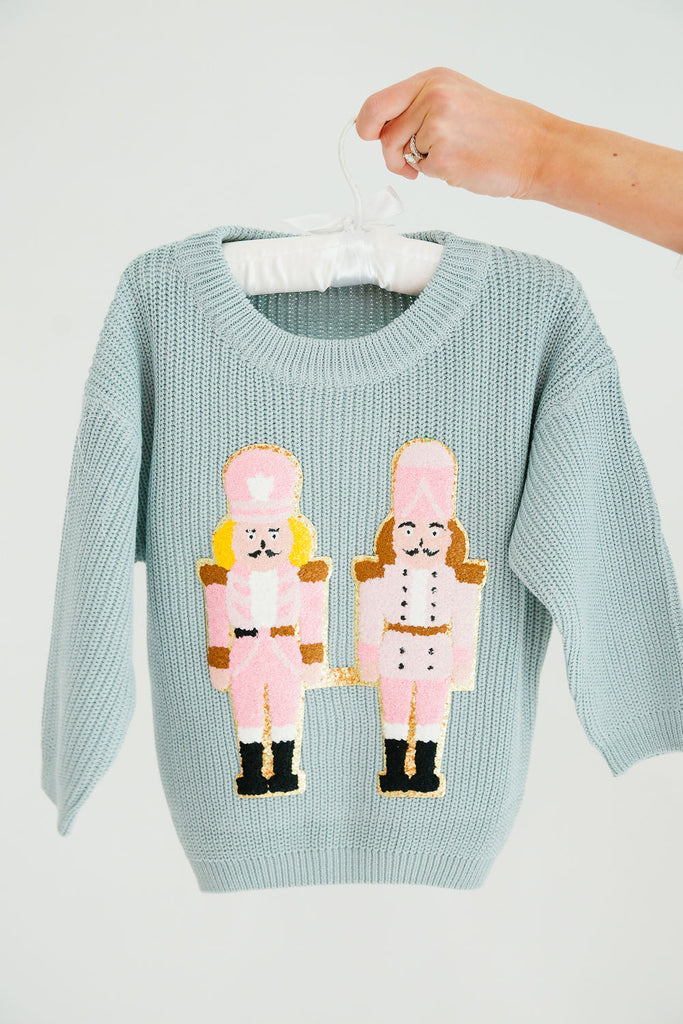 MINI KIDS NUTCRACKER BLUE SWEATER SWEATER Judith March   