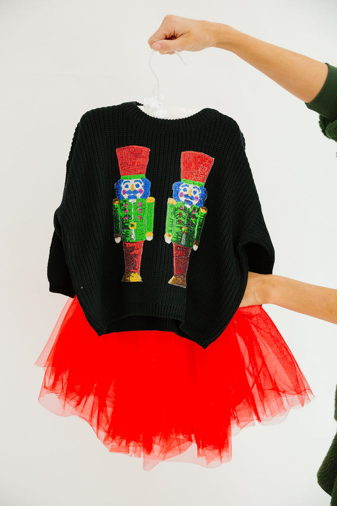 MINI KIDS NUTCRACKER BLACK SWEATER SWEATER Judith March   