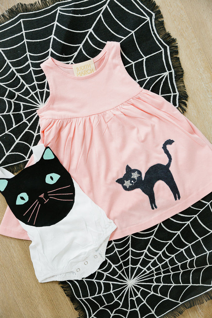 MINI KIDS BLACK CAT DRESS* DRESS Judith March