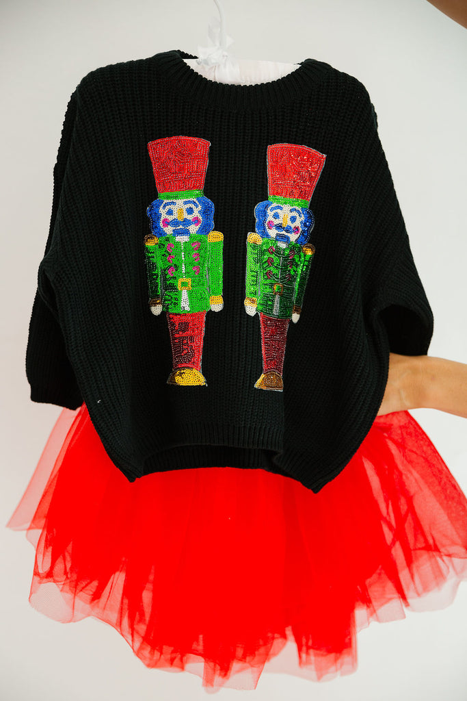 MINI KIDS NUTCRACKER BLACK SWEATER SWEATER Judith March   