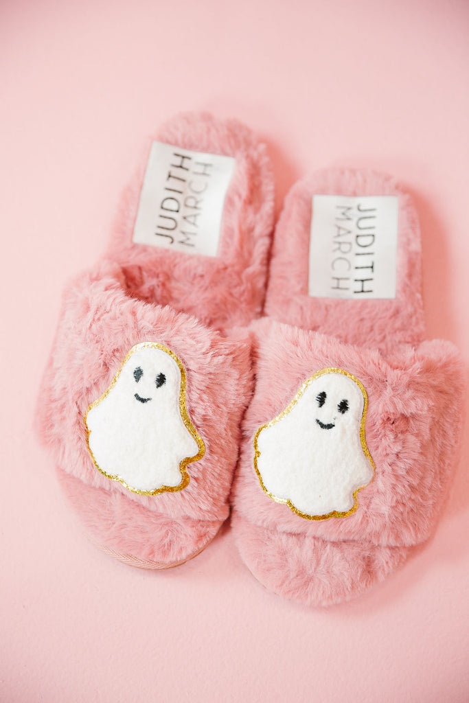 GHOST PATCH PINK SLIPPERS SLIPPERS Judith March   