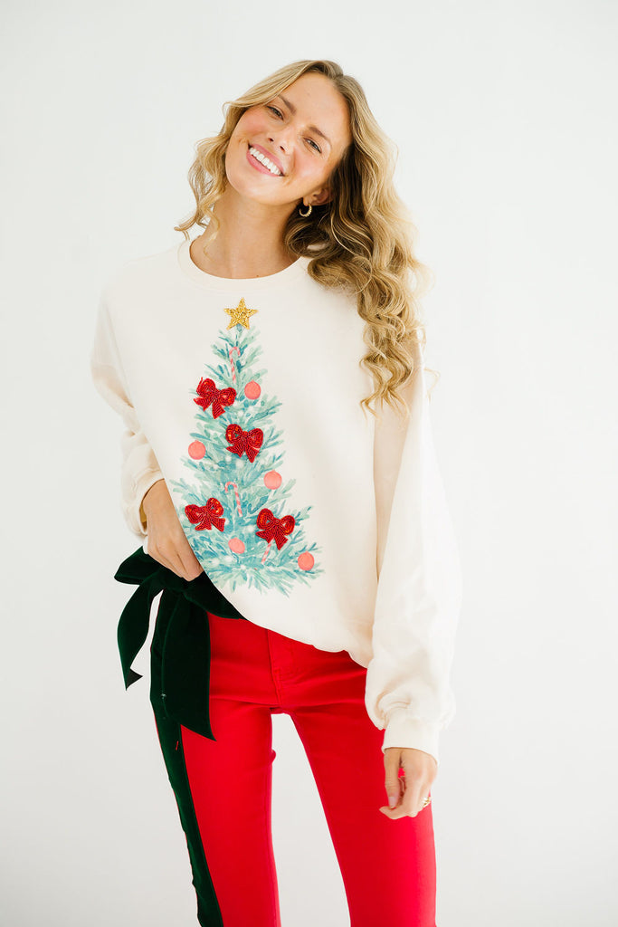 ROCKIN' AROUND CREAM PULLOVER PULLOVER Judith March   