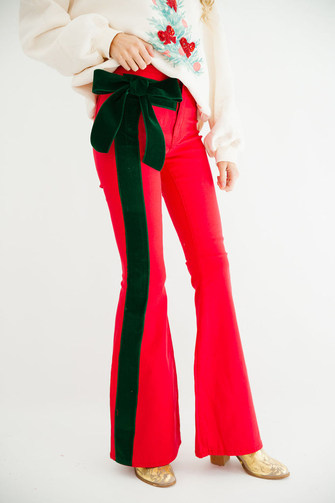 HOLIDAY SEASON RED FLARES FLARES Judith March   