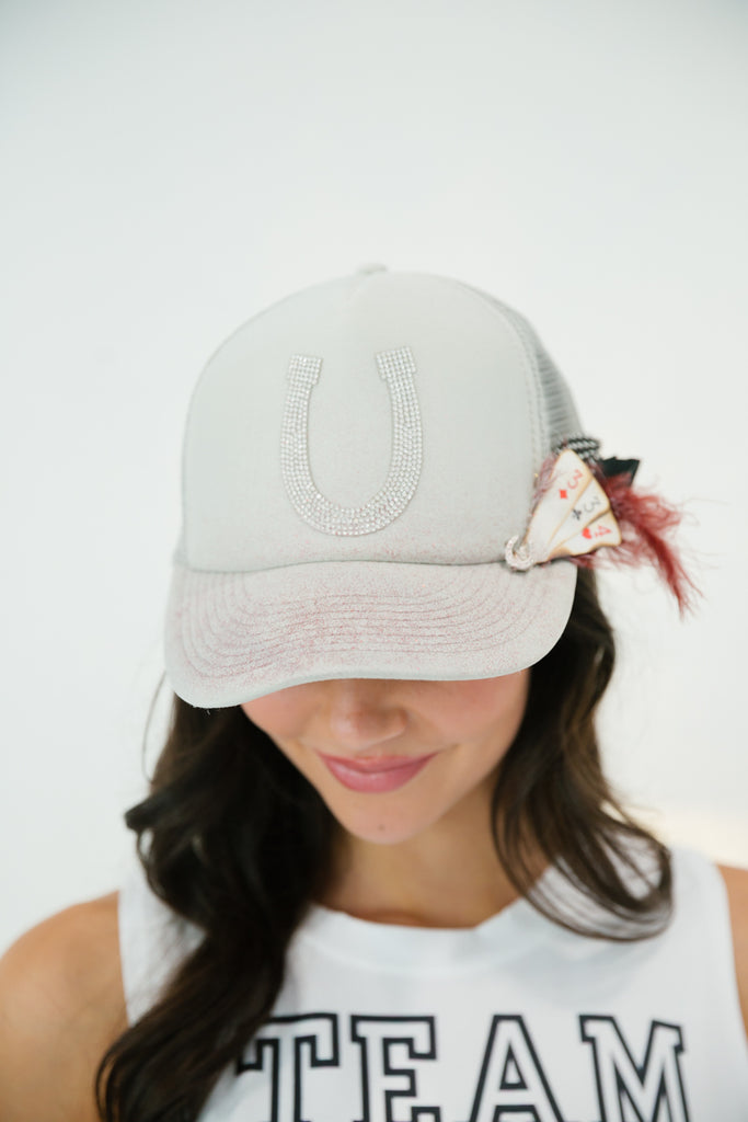 HORSESHOE CARD TRUCKER HAT LIMITED EDITION Judith March   