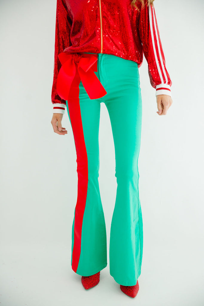 HOLIDAY SEASON MINT FLARES FLARES Judith March   