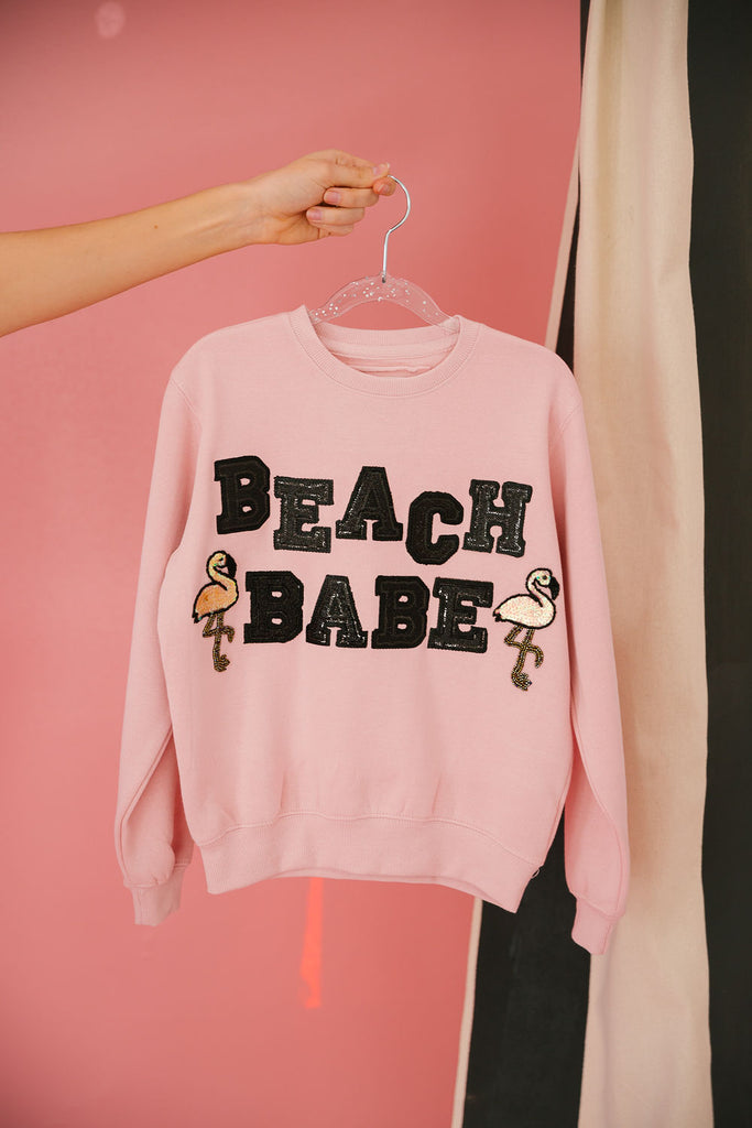 MINI KIDS BEACH BABE PINK PULLOVER* PULLOVER Judith March