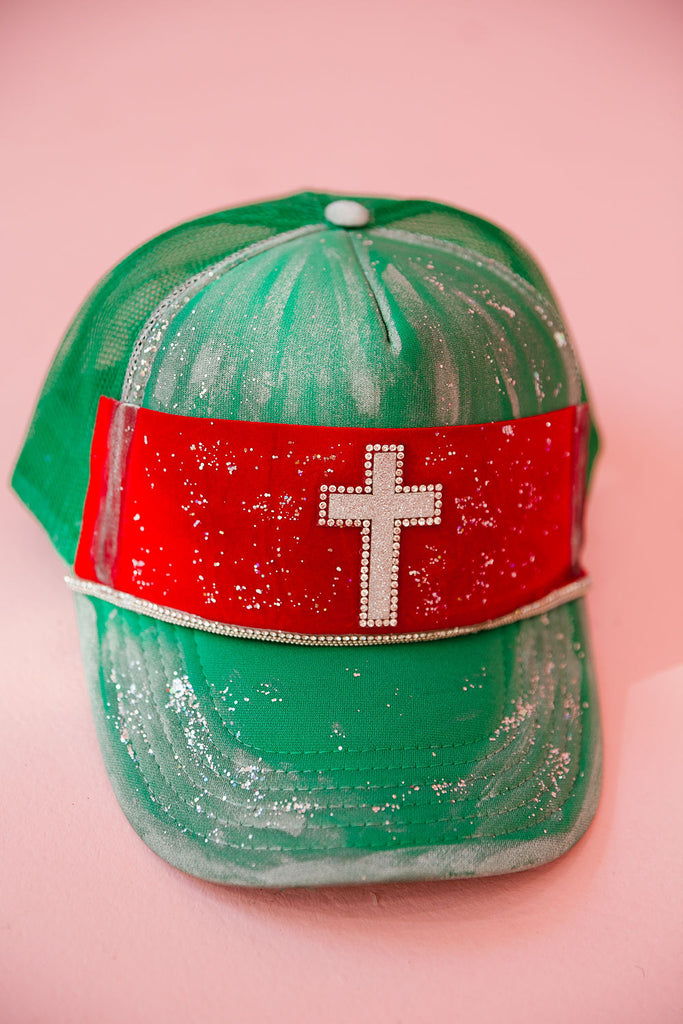 CROSS GREEN TRUCKER HAT HAT Judith March   