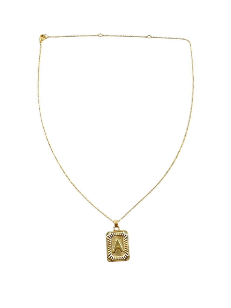 AC Initial Charm Necklace – accentculture
