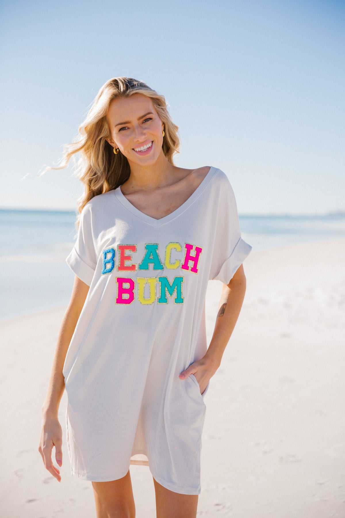 BEACH BUM T-SHIRT DRESS | Judith March