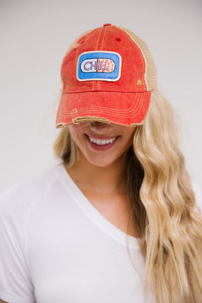 Custom Jm Patch Hat - Coral Distressed | Judith March